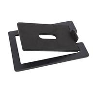 Alomejor Soportes para Altavoces, Elevador de Acero con Inclinación de 16 Grados para Altavoces de Escritorio y PC, Claridad de Sonido Mejorada y Reducción de Vibración para Entusiastas del (Black)