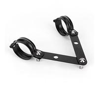 Alomejor Soportes Universales para Faros Delanteros, Horquilla de Aluminio CNC, Abrazadera para Faros, Montaje Pivotante Ajustable de 34 a 60 Mm con Tiras Protectoras para Cafe Racer Cruiser (51-60