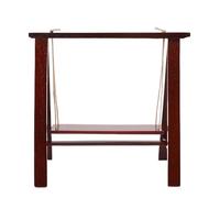 Alomejor Swing en Miniatura de Casa de Muñecas, 1:12 Escala de Madera Maciza Artesanía Hecha a Mano de 14 Cm Columpio para Exhibición de Sala de Estar, Escena de Jardín de Hadas (Color de Palisandro)