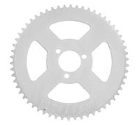 Alomejor T8F 58T Piñón de Cadena Trasero de Acero Blanco Juego de bielas de 3 Orificios 29 mm para 47 / 49cc Mini Motocicleta ATV Kart