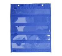 Alomejor Tabla magnética de Bolsillo,Doble Cara con 5 Filas Transparentes,Organizador magnético portátil,5 Bolsillos Azul for Estudiantes Profesionales viajeros Oficina hogar