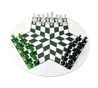 Alomejor Tablero de Ajedrez Portátil de 35 Cm con Piezas de Plástico | Base de Alfombrilla de Goma, Tablero Antideslizante, Piezas de Plástico Transparente, Juego de Estrategia Clásico para