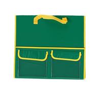 Alomejor Tablero de Fieltro Plegable, Juguete Educativo de Doble Cara para Niños Pequeños, Narración Interactiva en Azul y Verde, 17,25x15,5x8,5 Pulgadas