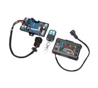 Alomejor Tablero de Interruptor de Calentador de Aire de Estacionamiento, Material ABS, Controlador de Monitor LCD con Control Remoto de 10 M para de Estacionamiento de Calentador de Aire de 12