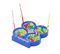 Alomejor Tablero de Juego de Pesca Eléctrica Giratoria Desarrollando Sensibilidad a los Niños, un Juego Diversión Material Plástico para Niños