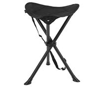 Alomejor Taburete de Trípode para Exteriores, Silla de Trípode de 3 Patas con Rodamiento de Carga de 200KG, Silla Plegable Portátil para Pesca, Camping, Picnics(Negro)