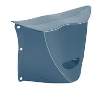 Alomejor Taburete Plegable Portátil, Asiento de Viaje de Plástico Ligero con Función de Bolso para Acampar, Senderismo, Picnic en la Playa (Blue)