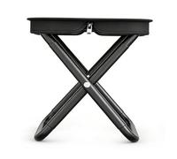 Alomejor Taburete Plegable Resistente, Silla de Camping Portátil con Estructura de Metal, Capacidad de 300 Libras, Pesca y Senderismo (L)