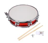 Alomejor Tambor de Trampa con 2 Baquetas 1 Strap 1 Instrumento de Percusión Clave para Estudiantes Principiantes y Profesionales (rojo)