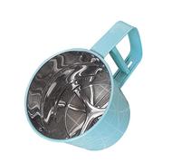 Alomejor Tamiz de Harina de Acero Inoxidable de Primera Calidad, Resistente a la Corrosión, Seguro para Entusiastas de la Repostería, 1 Tamiz de Harina (BLUE)