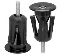 Alomejor Tapa de Extremo de Manillar Duradera para Bicicleta de Montaña, Fácil Instalación para Bicicletas de Carretera, Diámetro Interior de Aleación de Aluminio de 0,6 Pulgadas para de 17 Mm, 2