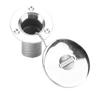 Alomejor Tapa de Llenado de Cubierta de 45 Grados, Tapa de Llenado de Cubierta de Acero Inoxidable 316 de 38 Mm, Acabado de Espejo Altamente Pulido, Fácil Instalación, para Yate, Carguero, Lancha