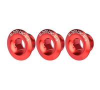 Alomejor Tapa manivela Bicicleta,Aluminio Ligero Resistente 3 Unidades Eje 18mm,Tapa manivela Aluminio for Ciclistas Mantenimiento reparación actualización Rojo