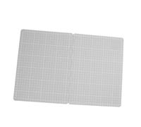 Alomejor Tapete de Corte Giratorio Plegable, Tapete de Costura de PVC Suave y Versátil para Manualidades, Construcción de Modelos, Color Gris
