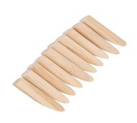 Alomejor Tapón de Agujero de Bolsillo de Madera, Accesorio de Plantilla Duradero e Inodoro para Tareas de Carpintería de Precisión, 50 Uds. (madera de pino)