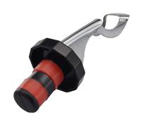 Alomejor Tapón de Vino a Prueba de Fugas de Silicona Al Vacío, Corcho para Botella Rojo y Negro, Reutilizable para Amantes del Vino, Regalo de Decoración de Cocina