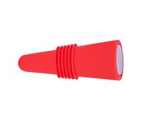 Alomejor Tapón para Botella de Vino, Práctico Corcho Reutilizable de Silicona de Acero Inoxidable de 2,4x0,9 Pulgadas para Conocedores del Vino (rojo)