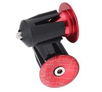 Alomejor Tapones de Extremo de Manillar de Bicicleta de Aleación de Aluminio de Alta Resistencia para una Mejor Experiencia de Conducción (rojo)