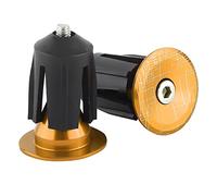 Alomejor Tapones de Extremo de Manillar de Bicicleta de Aleación de Aluminio de Alta Resistencia para una Mejor Experiencia de Conducción (GOLD)