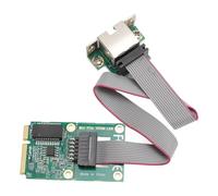 Alomejor Tarjeta de Red Gigabit Mini PCI-E Chip I210AT para Máquinas de Control Industrial, Adaptador Ethernet RJ45 para 10/Server 2016, Tarjeta de Expansión Ethernet PCIe de un Puerto