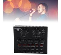 Alomejor Tarjeta de Sonido en con 112 Sonidos Eléctricos y 18 Efectos para Uso Móvil y Computadora, Ideal para Retransmitir Eventos Grabar Sesiones