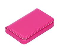 Alomejor Tarjetero de Visita Diseño Elegante Gran Capacidad para Gerentes de Oficina Cuero de PU Portátil para Hombres y Mujeres (001#)