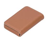 Alomejor Tarjetero de Visita Diseño Elegante Gran Capacidad para Gerentes de Oficina Cuero de PU Portátil para Hombres y Mujeres (001#)