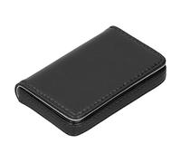 Alomejor Tarjetero de Visita Diseño Elegante Gran Capacidad para Gerentes de Oficina Cuero de PU Portátil para Hombres y Mujeres (001#)