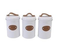 Alomejor Tarro de Almacenamiento de Alimentos Multifuncional, Elegante Contenedor de Almacenamiento con Sellado, Construcción Robusta para Amantes del café, Tarro de Comida de Cocina de 3 Piezas