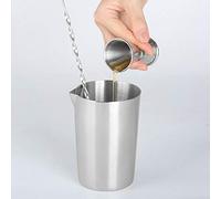 Alomejor Taza de Cóctel de Acero Inoxidable 304, Elegante Taza Agitadora para Bar, Fiesta, Herramienta de Barman, Capacidad de 500 Ml, Plateada (SILVER)