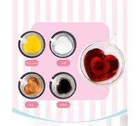 Alomejor Taza de Cristal con Forma de Corazón, 180 Ml/240 Ml, Elegante Diseño de Doble Pared para Bebidas Frías y Calientes, Perfecta para los Amantes del té y el café, Vidrio de Borosilicato