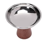 Alomejor Tazones de Postre de Acero Inoxidable Tazas con Pie de Diseño Vintage para Sundaes Parfaits de Frutas Acero Inoxidable 304 1 Paquete