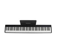Alomejor Teclado de Piano Plegable, Piano Eléctrico Portátil Semipesado de Tamaño Completo de 88 Teclas con Interfaz USB MIDI Bluetooth, para Principiantes, Viajes, Actuaciones Al Aire (Enchufe de
