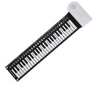 Alomejor Teclado Eléctrico Portátil de 49 Teclas, Piano Plegable Recargable por USB con 16 Tonos, 10 Ritmos y Conector para Auriculares para Niños Principiantes