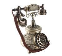 Alomejor Teléfono de Marcación Antiguo MS-5700D Estilo Retro para Decoración del Hogar y Hotel, Mano de Obra Fina y Peso Ligero, No Necesita Fuente de Alimentación