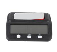 Alomejor Temporizador de Ajedrez Temporizador de Juego de Reloj de Ajedrez con Demora de Recompensa Personalizable Función de Memoria de Memoria Grande Alarma de Pantalla LCD para Concursos (Black)