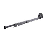 Alomejor Tendedero de Ropa Montado en la Pared, Estante de Lavandería Retráctil Que Ahorra Espacio de Aleación de Aluminio para Baño y Balcón (Tríptico Gris)