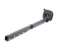 Alomejor Tendedero de Ropa Montado en la Pared, Estante de Lavandería Retráctil Que Ahorra Espacio de Aleación de Aluminio para Baño y Balcón (Bipliegue Gris)