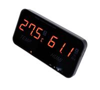 Alomejor Termómetro y Higrómetro, Sensor de Alta Precisión | Gran pantalla LCD digital, funciona bien en invernaderos, alarma de umbral incorporada, material ABS para mayor durabilidad