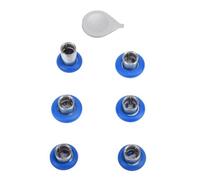 Alomejor Thumbstick Intercambiable para Series 2 Elegante Controlador de Juego Flexible Reemplazo de Thumbstick para Gamers Goma y Acero Inoxidable 6 Unidades (BLUE)