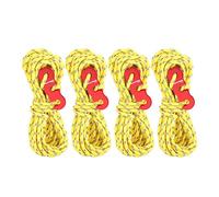 Alomejor Tienda de campaña Guy Line Camping al Aire Reflect Cord Guide Línea de Cuerdas con S-Ring Hebilla de Gancho para Toldo Tienda de campaña Toldo(Amarillo)