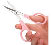 Alomejor Tijeras Curvas para Bordar, Herramienta de Costura con Detalles Finos para Manualidades, Acero Inoxidable, 3 uds.