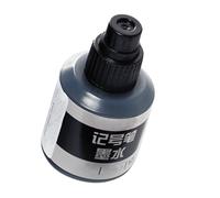 Alomejor Tinta para Marcadores Resistente Al Agua, Resistente a la Decoloración, Recarga Rápida para Oficina, Hogar, Almacén, Uso, Plástico, 12ml (BLACK)