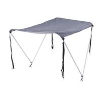 Alomejor Toldo para Barco 210D con Correas Ajustables, Marco de Aleación de Aluminio para Barcos de 1 a 1,4 M de Ancho, Disfrute de la Pesca y Se Relaje Al Aire