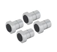 Alomejor Tope para Perros de Banco de Trabajo de Aluminio para Mesa MFT, Abrazadera para Perros de Banco Resistente para Carpintería con Almohadilla Antideslizante, 4 Piezas, Sujeción y Fijación de