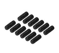 Alomejor Tornillo de Altura de Silla de Montura de Metal Robusto con 12 Tornillos STCS para Piezas de Puentes de Guitarra E, Adecuado para Todo Tipo de Reparaciones de Guitarra E (BLACK)