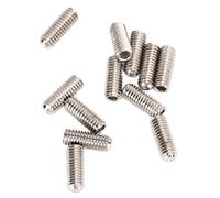 Alomejor Tornillo de Altura de Silla de Montura de Metal Robusto con 12 Tornillos STCS para Piezas de Puentes de Guitarra E, Adecuado para Todo Tipo de Reparaciones de Guitarra E (SILVER)