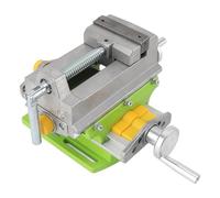 Alomejor Tornillo de Banco con Prensa de Taladro de 3 Pulgadas, Tornillo de Banco Deslizante Cruzado de Aleación de Aluminio Duradero para Mecanizado de Precisión y Perforación de, Movimiento de 2