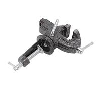 Alomejor Tornillo de Banco Giratorio de Acero Fundido con Abrazadera Estable en el Tornillo de Mesa para la Fabricación de Joyas de Carpintería, Rotación de 360 grados para Todas las Direcciones,