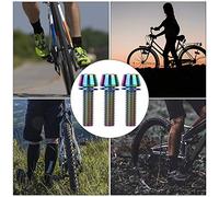 Alomejor Tornillos de alta calidad y coloridos para bicicleta de aleación de titanio, tornillos duraderos para el freno delantero, 3 para los amantes de la bicicleta (M6 x 20 mm color)